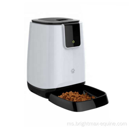 Sampel Menyokong WiFi Pintar Kawalan Jauh Pet Feeder Microchip Anjing Anjing Pet Bowls Feeder Makanan